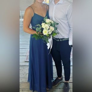 Birdy grey slate blue dress